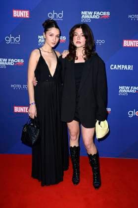 Caro Schäffler with guest at the presentation of the Bunte New Faces Awards Film 2025 at the Delphi Filmpalast Berlin, 08 05 2025 Foto:xF.xKernx xFuturexImagex faces_5755