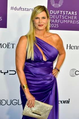 Verena Wriedt German journalist and television presenter as a guest on the blue carpet at the Fragrance Foundations Duftstars 2025 German Perfume Award ceremony at the Rheinterrassen on 08 05 2025 Duesseldorf NRW Germany