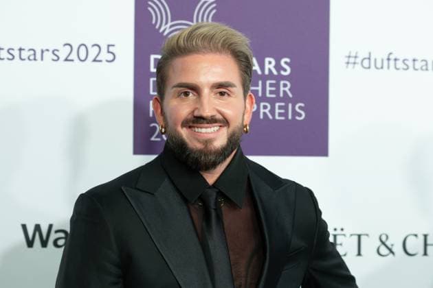 Justus TOUSSIS, Portraet, Portrait, Portrait, Cropped single image, single motif, at the DUFTSTARS 2025 German Perfume Award Presentation of the German Perfume Award DUFTSTARS by the Fragrance Foundation on 08 05 2025, Rheinterrassen, Duesseldorf