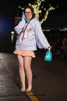 May 8, 2025: A model walks the runway during Austin Fashion Week at Thursdays runway show, Incubate presented by ACC Fashion Incubator at The Domain in Austin, Texas. CSM Austin United States of America - ZUMAc04_ 1061836822st Copyright: xMarioxCantux