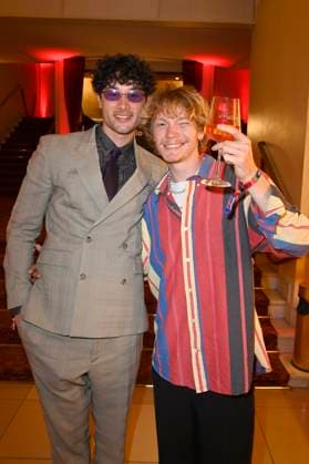Filip Schnack with guest at the presentation of the Bunte New Faces Awards Film 2025 at the Delphi Filmpalast Berlin, 08 05 2025 Foto:xF.xKernx xFuturexImagex faces_5799