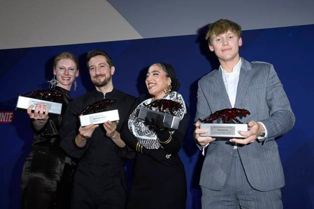 Dana Herfurth, Bernhard Wenger, Tua El Fawwal and Enzo Brumm at the presentation of the Bunte New Faces Awards Film 2025 at the Delphi Filmpalast Berlin, 08 05 2025 Foto:xF.xKernx xFuturexImagex faces_5811