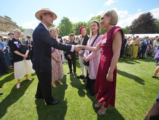 Duke of Edinburgh s Gold Award celebrations The Duke of Edinburgh meeting guests, including Strictly Come Dancing professional dancer Amy Dowden (right), during the gold award celebrations for the Duke of Edinburgh s award at Buckingham Palace, London., Credit:Yui Mok Avalon UK, LONDON  Copyright: xYuixMokx xAvalonx 0997127165
