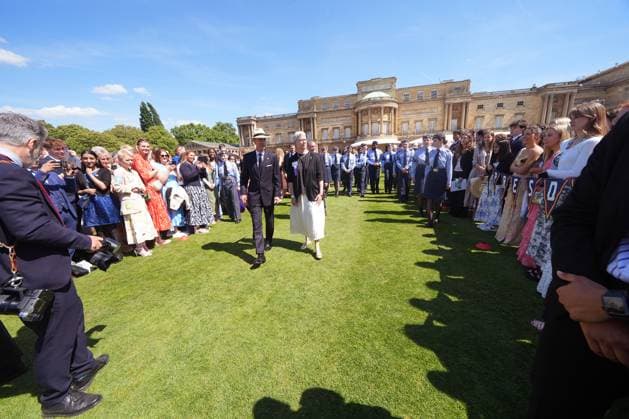 Duke of Edinburgh s Gold Award celebrations The Duke of Edinburgh meeting guests during the gold award celebrations for the Duke of Edinburgh s award at Buckingham Palace, London., Credit:Yui Mok Avalon UK, LONDON  Copyright: xYuixMokx xAvalonx 0997127268