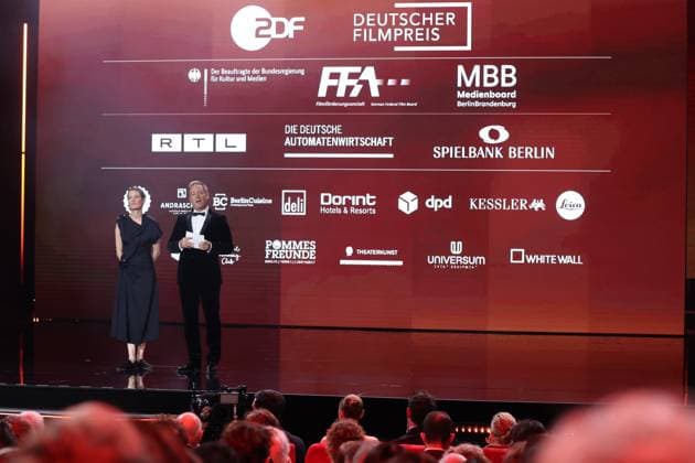 Florian Gallenberger and Vicky Krebs at the GERMAN FILM AWARD 2025 ceremony in Berlin Copyright: xEventpressxFuhrx