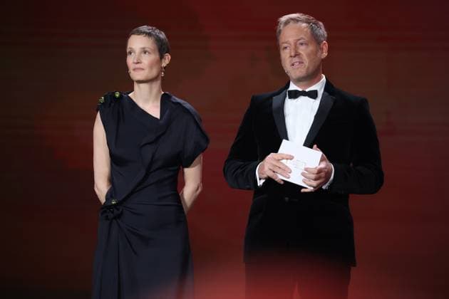 Florian Gallenberger and Vicky Krebs at the GERMAN FILM AWARD 2025 ceremony in Berlin Copyright: xEventpressxFuhrx