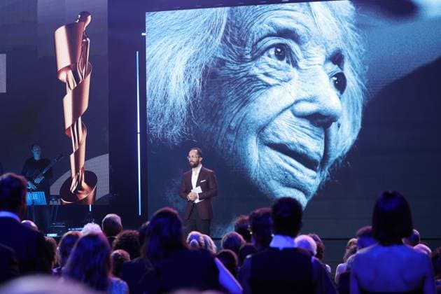 Bilder des Jahres 2025, Entertainment 05 Mai Entertainment Themen der Woche KW19 Entertainment Bilder des Tages Igor Levit Laudator BESTE FILMMUSIK Trauerede für Margot Friedländer bei Verleihung DEUTSCHER FILMPREIS 2025 in Berlin *** Igor Levit Laudator BEST FILM MUSIC Mourning speech for Margot Friedländer at the GERMAN FILM AWARD 2025 ceremony in Berlin Copyright: xEventpressxFuhrx
