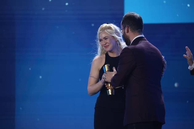 Dascha Dauenhauer Â- ICELANDS BEST FILM MUSIC at the GERMAN FILM AWARD 2025 ceremony in Berlin Copyright: xEventpressxFuhrx