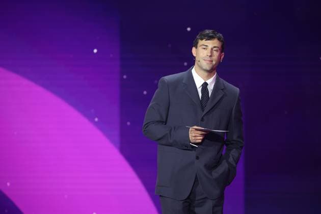 Aaron Altaras laudator for BEST SOUND DESIGN at the GERMAN FILM AWARD 2025 ceremony in Berlin Copyright: xEventpressxFuhrx