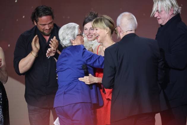 To Dorthe Braker HONORARY AWARD with Jan Josef Liefers, Heike Makatschn Jessica Schwarz, Detlef Buck and others at the GERMAN FILM AWARD 2025 ceremony in Berlin Copyright: xEventpressxFuhrx
