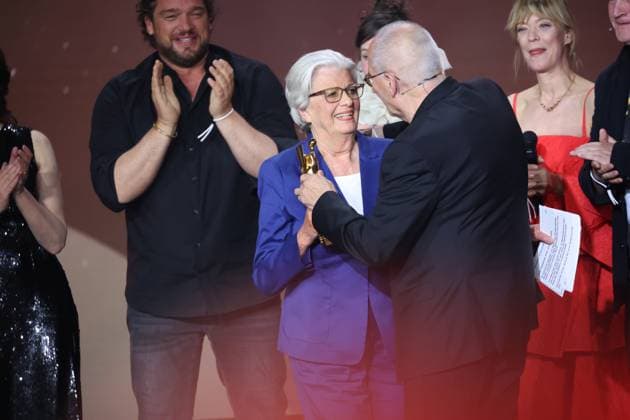 To Dorthe Braker HONORARY AWARD with Jan Josef Liefers, Heike Makatschn Jessica Schwarz, Detlef Buck and others at the GERMAN FILM AWARD 2025 ceremony in Berlin Copyright: xEventpressxFuhrx