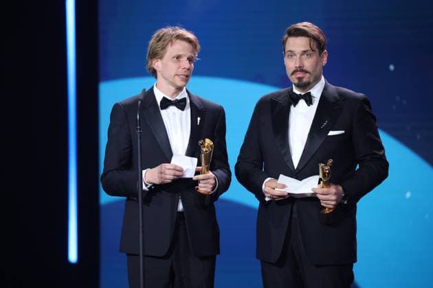 Moritz Binder, Tim Fehlbaum Â- SEPTEMBER 5 BEST SCREENWRITING at the GERMAN FILM AWARD 2025 ceremony in Berlin Copyright: xEventpressxFuhrx