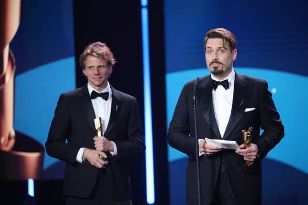 Moritz Binder, Tim Fehlbaum Â- SEPTEMBER 5 BEST SCREENWRITING at the GERMAN FILM AWARD 2025 ceremony in Berlin Copyright: xEventpressxFuhrx