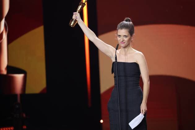 Liv Lisa Fries Â- IN LIEBE, EURE HILDE BESTE WEIBLICHE HAUPTROLLE at the GERMAN FILM AWARD 2025 ceremony in Berlin Copyright: xEventpressxFuhrx