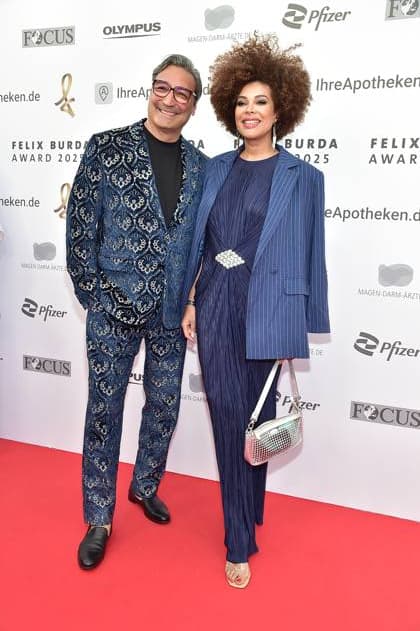 20 FELIX BURDA AWARD 2025 in Berlin Mousse T with girlfriend Khadra Sufi at the most important event Prevention connects us The Felix Burda Foundation honors outstanding commitment and pioneering research in the field of colorectal cancer prevention in Berlin, on 09 05 2025 Photopress Mueller
