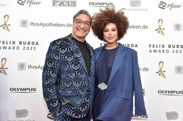 20 FELIX BURDA AWARD 2025 in Berlin Mousse T with girlfriend Khadra Sufi at the most important event Prevention connects us The Felix Burda Foundation honors outstanding commitment and pioneering research in the field of colorectal cancer prevention in Berlin, on 09 05 2025 Photopress Mueller