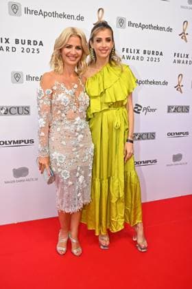 Susan Sideropoulos and Cathy Hummels at the Felix Burda Award on 9 05 2025 in Berlin Felix Burda Award 2025 in Berlin