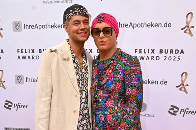 Marcell Damaschke and Julian F M Stoeckel at the Felix Burda Award on 9 05 2025 in Berlin Felix Burda Award 2025 in Berlin