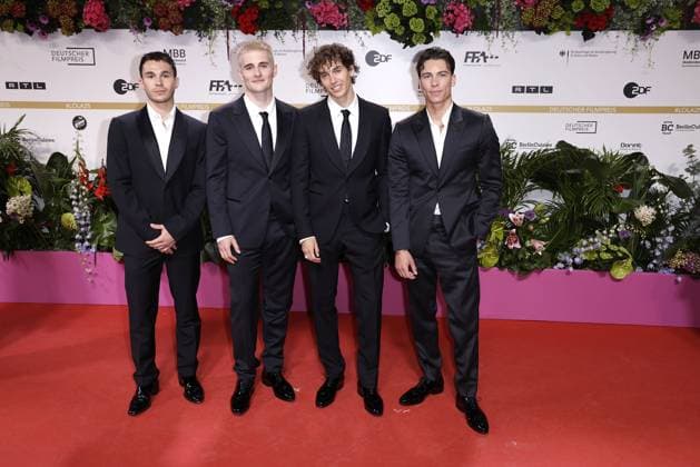Julien Brown, Luis Freitag, Bene Schulz and Tim Schaecker at the German Film Award ceremony on 9 05 2025 in Berlin German Film Award 2025 in Berlin
