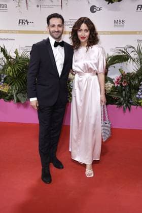 Hassan Akkouch and Sabrina Amali at the German Film Award ceremony on 9 05 2025 in Berlin German Film Award 2025 in Berlin