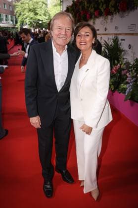 GERMAN FILM AWARD 2025 ceremony in Berlin Sandra Maischberger with husband Jan Kerhart on the red carpet at the Lola German Film Award 2025 ceremony at the Theater am Potsdamer Platz in Berlin Date 10 05 2025 Copyright: xEventpressx