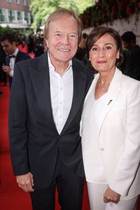 GERMAN FILM AWARD 2025 ceremony in Berlin Sandra Maischberger with husband Jan Kerhart on the red carpet at the Lola German Film Award 2025 ceremony at the Theater am Potsdamer Platz in Berlin Date 10 05 2025 Copyright: xEventpressx