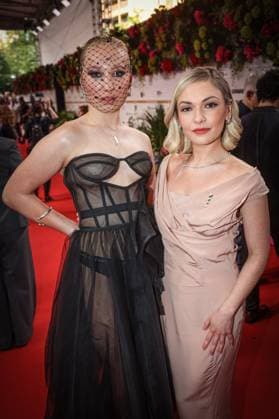 GERMAN FILM AWARD 2025 ceremony in Berlin Helena Zengel and Emma Drogunova Emma Nova on the red carpet at the Lola German Film Award 2025 ceremony at the Theater am Potsdamer Platz in Berlin Date 10 05 2025 Copyright: xEventpressx