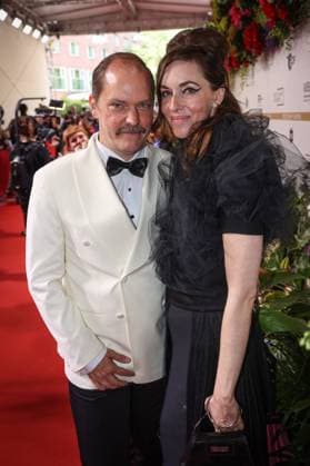 GERMAN FILM AWARD 2025 ceremony in Berlin Godehard Giese and Kim Riedle on the red carpet at the Lola German Film Award 2025 ceremony at the Theater am Potsdamer Platz in Berlin Date 10 05 2025 Copyright: xEventpressx