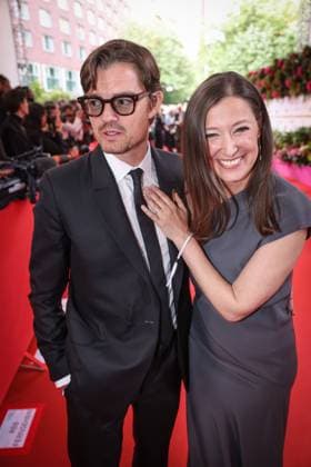GERMAN FILM AWARD 2025 ceremony in Berlin Alexandra Maria Lara with husband Sam Riley on the red carpet at the Lola German Film Award 2025 ceremony at the Theater am Potsdamer Platz in Berlin Date 10 05 2025 Copyright: xEventpressx