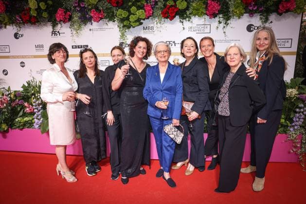 GERMAN FILM AWARD 2025 ceremony in Berlin To Dorthe Braker and casting directors on the red carpet at the Lola German Film Award 2025 ceremony at the Theater am Potsdamer Platz in Berlin Date 10 05 2025 Copyright: xEventpressx