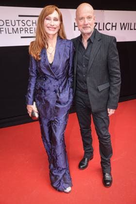 GERMAN FILM AWARD 2025 ceremony in Berlin Andrea Sawatzki with husband Christian Berkel on the red carpet at the Lola German Film Award 2025 ceremony at the Theater am Potsdamer Platz in Berlin Date 10 05 2025 Copyright: xEventpressx