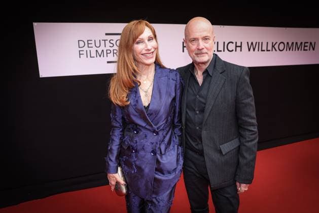 GERMAN FILM AWARD 2025 ceremony in Berlin Andrea Sawatzki with husband Christian Berkel on the red carpet at the Lola German Film Award 2025 ceremony at the Theater am Potsdamer Platz in Berlin Date 10 05 2025 Copyright: xEventpressx