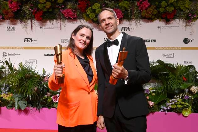 Franzisca Puppe and Jan Stoltz at the 75th German Film Award 2025 ceremony at the Theater am Potsdamer Platz Berlin, 09 05 2025 Foto:xF.xKernx xFuturexImagex filmpreis_5623