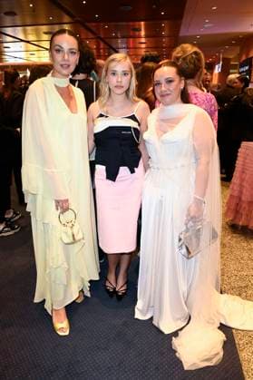 Janina Uhse, Milena Tscharntke and Dilara Aylin Ziem at the 75th German Film Awards 2025 ceremony at the Theater am Potsdamer Platz Berlin, 09 05 2025 Foto:xF.xKernx xFuturexImagex filmpreis_5645