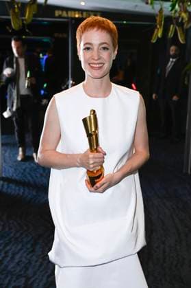 Leonie Benesch at the 75th German Film Award 2025 ceremony at the Theater am Potsdamer Platz Berlin, 09 05 2025 Foto:xF.xKernx xFuturexImagex filmpreis_5662