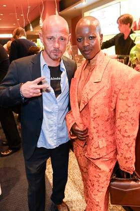 Antonio Wannek and Florence Kasumba at the 75th German Film Award 2025 ceremony at the Theater am Potsdamer Platz Berlin, 09 05 2025 Foto:xF.xKernx xFuturexImagex filmpreis_5690