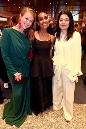 Nina Eichinger, Hadnet Tesfai and Jasmin Tabatabai at the 75th German Film Awards 2025 ceremony at the Theater am Potsdamer Platz Berlin, 09 05 2025 Foto:xF.xKernx xFuturexImagex filmpreis_5700