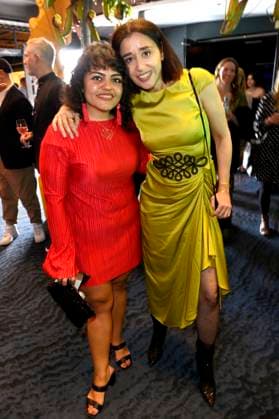 Sara Fazilat and Dorka Gryllus at the 75th German Film Award 2025 ceremony at the Theater am Potsdamer Platz Berlin, 09 05 2025 Foto:xF.xKernx xFuturexImagex filmpreis_5704