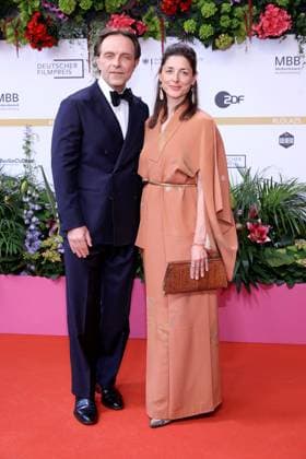 09 05 2025, Aleksandar Jovanovic and Katharina Nesytowa at the 75th German Film Award Ceremony, 2025, in Berlin, Red Carpet, Berlin Germany, Germany