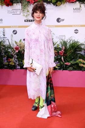 09 05 2025, Bibiana Beglau at the 75th German Film Award Ceremony, 2025, in Berlin, Red Carpet, Berlin Germany, Germany