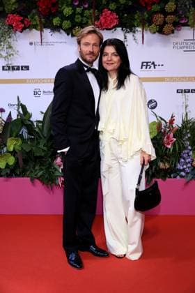 09,05 2025, Andreas Pietschmann, Jasmin Tabatabei, at the 75th German Film Award Ceremony, 2025, in Berlin, Red Carpet, Berlin Germany, Germany