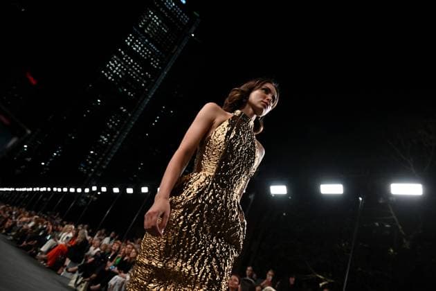 AUSTRALIAN FASHION WEEK 2025, Models walk the runway during the Carla Zampatti Runway Show as part of Australian Fashion Week 2025 in Sydney, Monday, May 12, 2025. ( NO ARCHIVING SYDNEY NEW SOUTH WALES AUSTRALIA  Copyright: xSTEVENxSAPHOREx 20250512137759947398