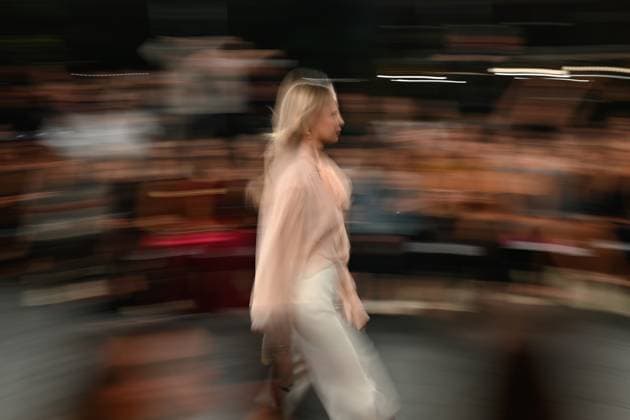AUSTRALIAN FASHION WEEK 2025, Models walk the runway during the Carla Zampatti Runway Show as part of Australian Fashion Week 2025 in Sydney, Monday, May 12, 2025. ( NO ARCHIVING SYDNEY NEW SOUTH WALES AUSTRALIA  Copyright: xSTEVENxSAPHOREx 20250512158189825475