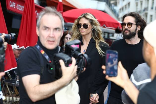 May 12, 2025, Cannes, Cote D azur, France: HEIDI KLUM and her husband TOM KAULITZ are out and about during the the 78th Annual Cannes Film Festival in Cannes, France Cannes France - ZUMAc179 20250512_zep_c179_030 Copyright: xMickaelxChavetx