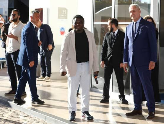 May 12, 2025, Cannes, Cote D azur, France: Jury member DIEUDO HAMADI poses for photos ahead of the official Jury Dinner of the 78th Annual Cannes Film Festival in Cannes, France Cannes France - ZUMAc179 20250512_zep_c179_049 Copyright: xMickaelxChavetx