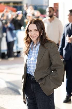 Cannes Jury Diner Jury President, Juliette Binoche attends the 2025 Jury Dinner ahead of the 78th annual Cannes Film Festival at on May 12, 2025 in Cannes, France. Photo by Shootpix ABACAPRESS.COM Cannes France  Copyright: xShootpix ABACAx