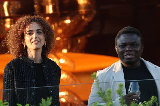 Cannes Jury Diner Jury Members Leïla Slimani and Dieudo Hamadi attend the 2025 Jury Dinner ahead of the 78th annual Cannes Film Festival at on May 12, 2025 in Cannes, France. Photo by Shootpix ABACAPRESS.COM Cannes France  Copyright: xShootpix ABACAx