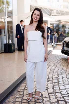 Cannes Patricia Rebecca Armstrong exit Hotel Martinez MP Rebecca Patricia Armstrong is going out Hotel Martinez ahead of the 78th Cannes Film Festival on May 13, 2025 in Cannes, France. Photo by Marco Piovanotto Abacapress.com Cannes France  Copyright: xPiovanottoxMarco ABACAx