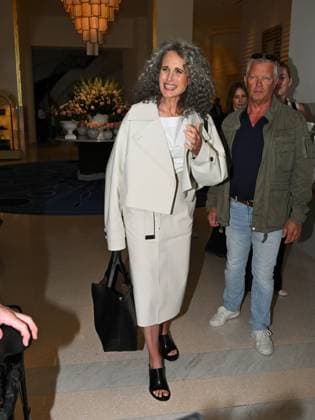 Cannes, 78th Cannes Film Festival 2025 - Day 1 - Arrivals at the Hotel Martinez Pictured; Andie MacDowell  Copyright: xManuelexMangiarottix xipa-agency.netx xPoolxPhotoxEventsx05x IPA_Agency_IPA57612400