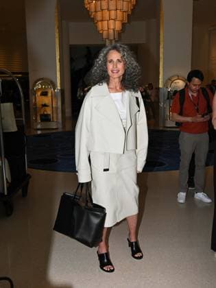 Cannes, 78th Cannes Film Festival 2025 - Day 1 - Arrivals at the Hotel Martinez Pictured; Andie MacDowell  Copyright: xManuelexMangiarottix xipa-agency.netx xPoolxPhotoxEventsx05x IPA_Agency_IPA57612403